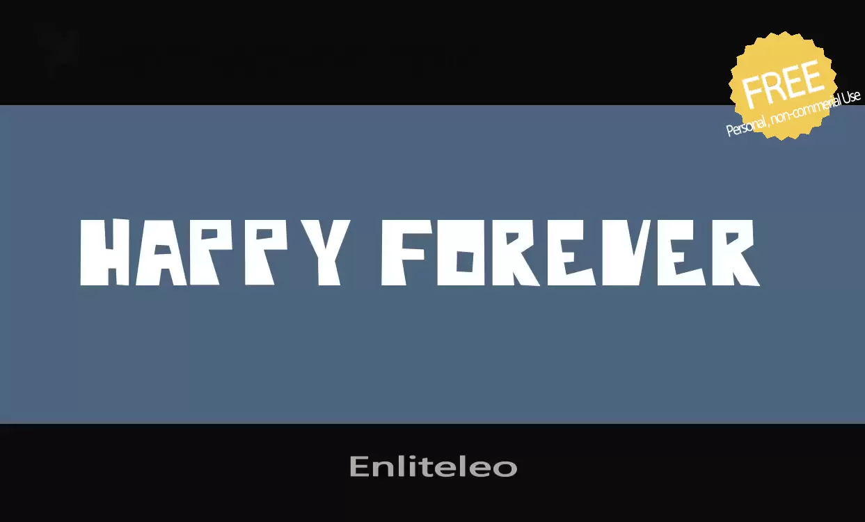 Font Sample of Enliteleo