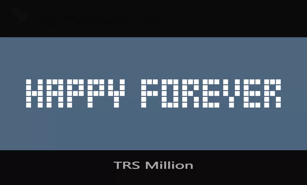 Font Sample of TRS-Million