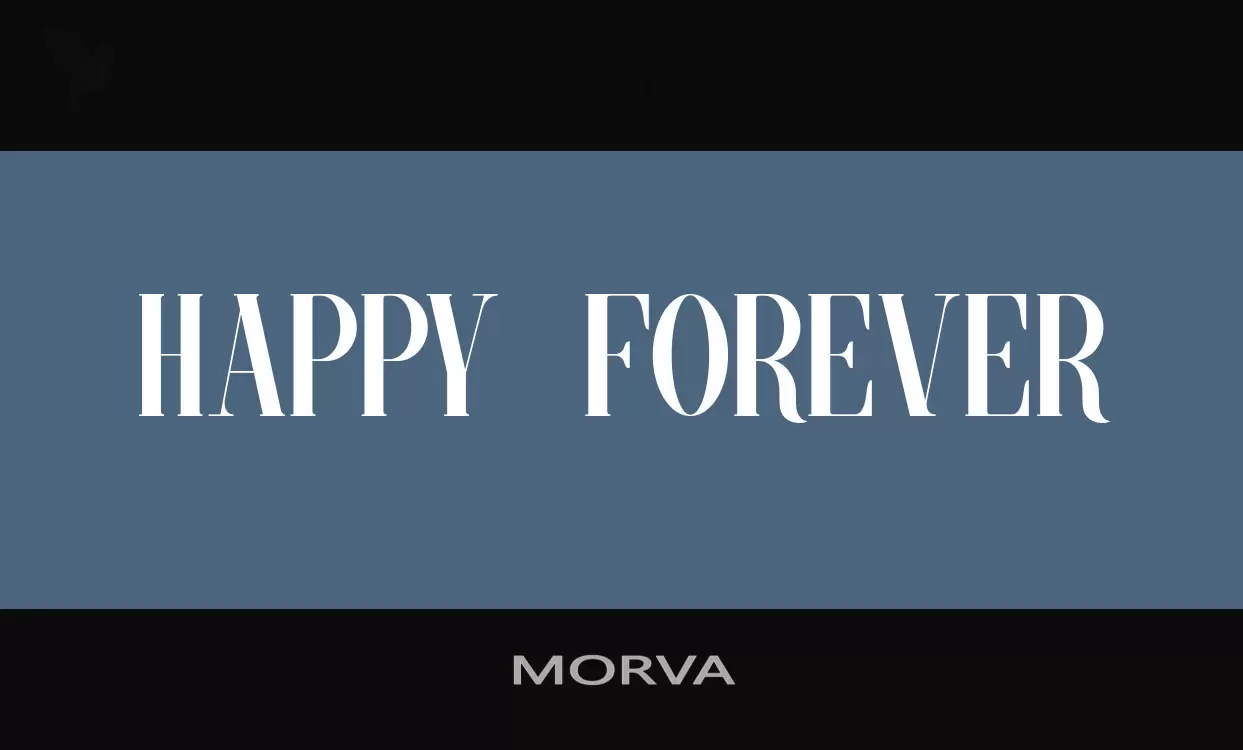 Font Sample of MORVA