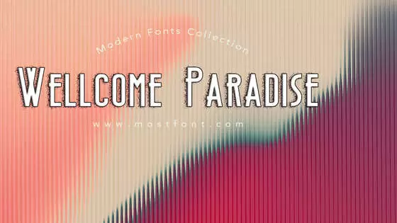 Typographic Design of Wellcome-Paradise