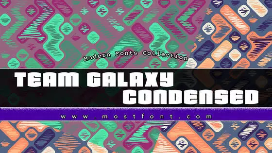 Typographic Design of Team-Galaxy-Condensed