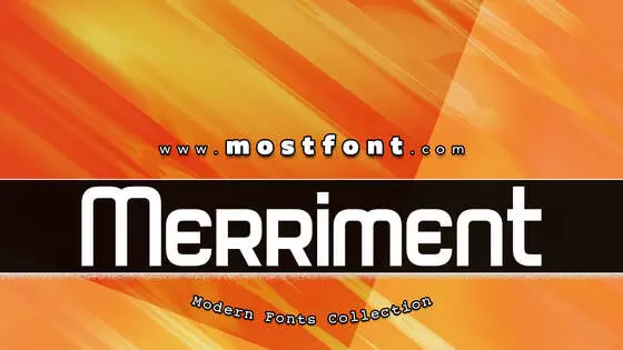 「Merriment-Helicopter」字体排版样式