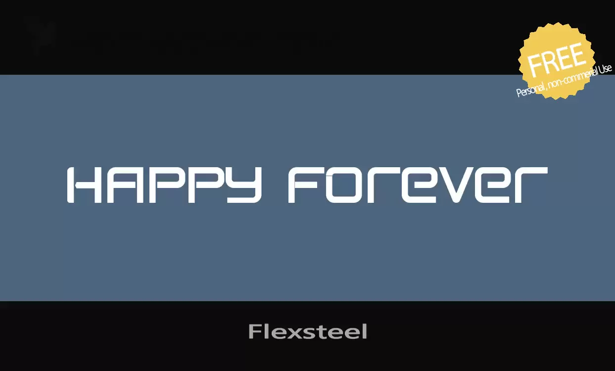 「Flexsteel」字体效果图