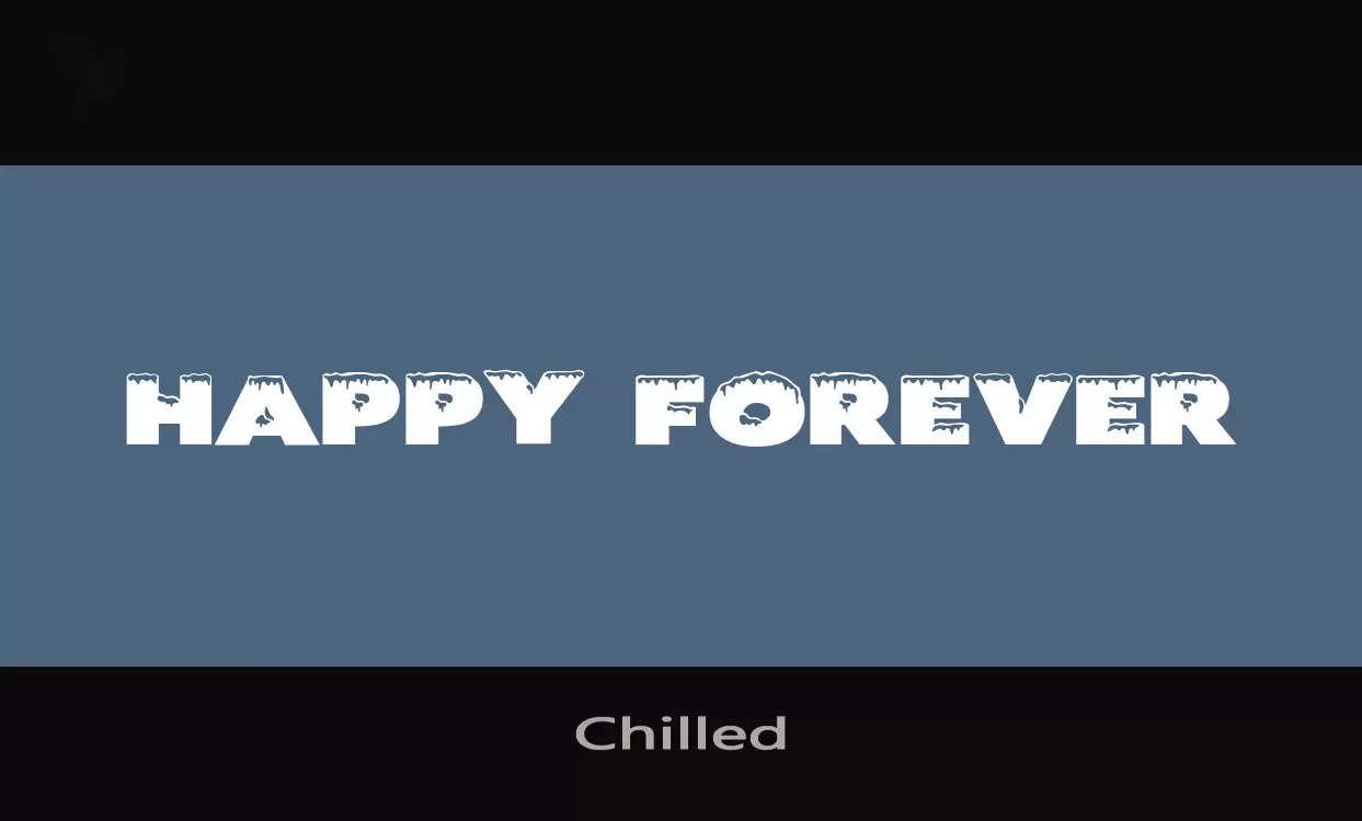 Font Sample of Chilled