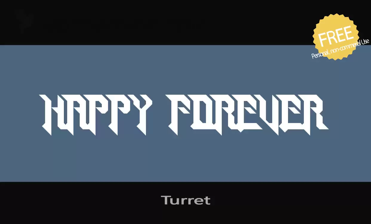 Font Sample of Turret