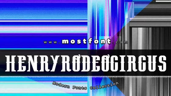 Typographic Design of HenryRodeoCircus-Demo