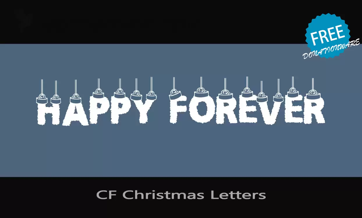 Font Sample of CF-Christmas-Letters