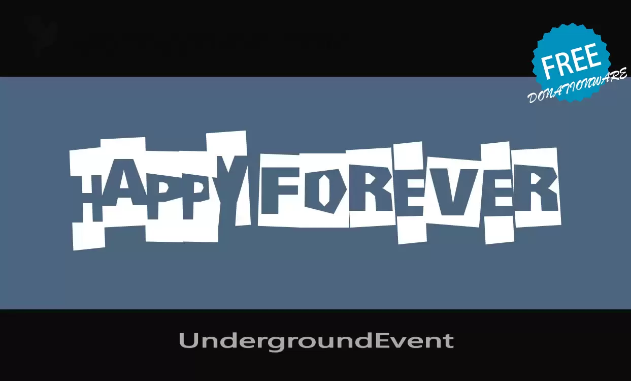 Font Sample of UndergroundEvent