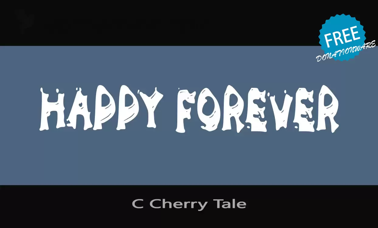 Font Sample of C-Cherry-Tale