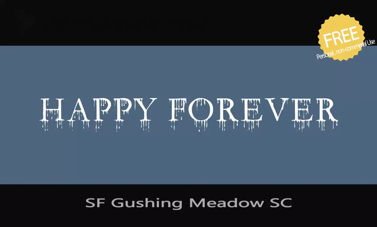 「SF-Gushing-Meadow-SC」字体效果图