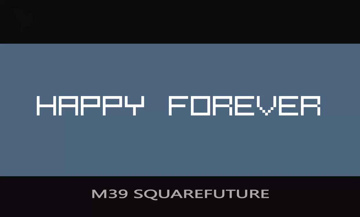 「M39-SQUAREFUTURE」字体效果图