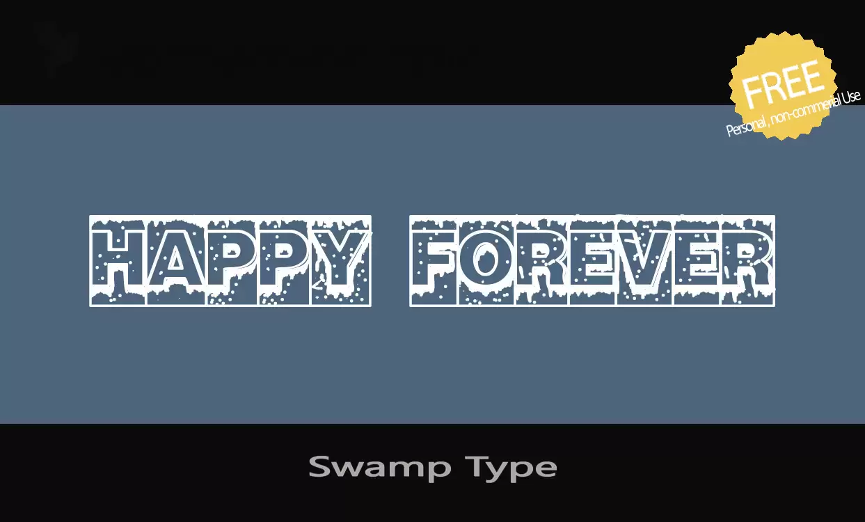 Font Sample of Swamp-Type