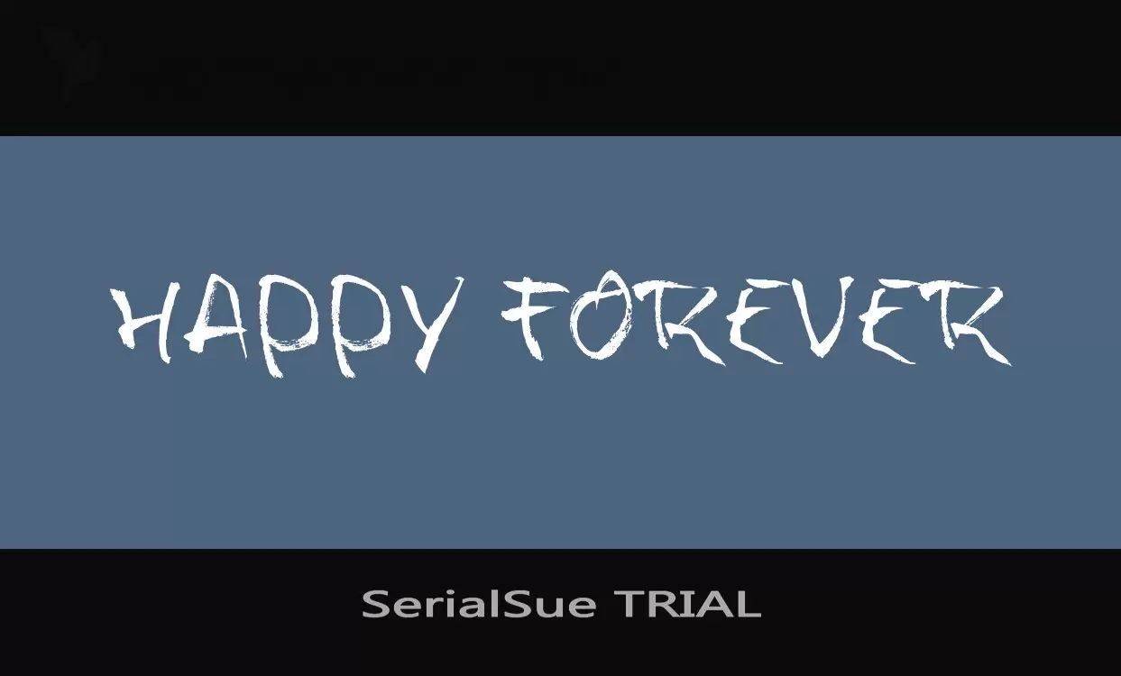 「SerialSue-TRIAL」字体效果图