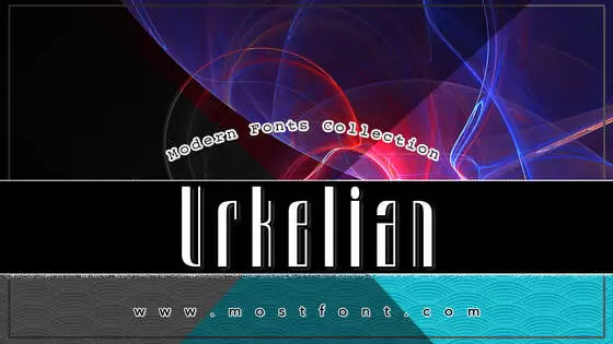 「Urkelian」字体排版样式