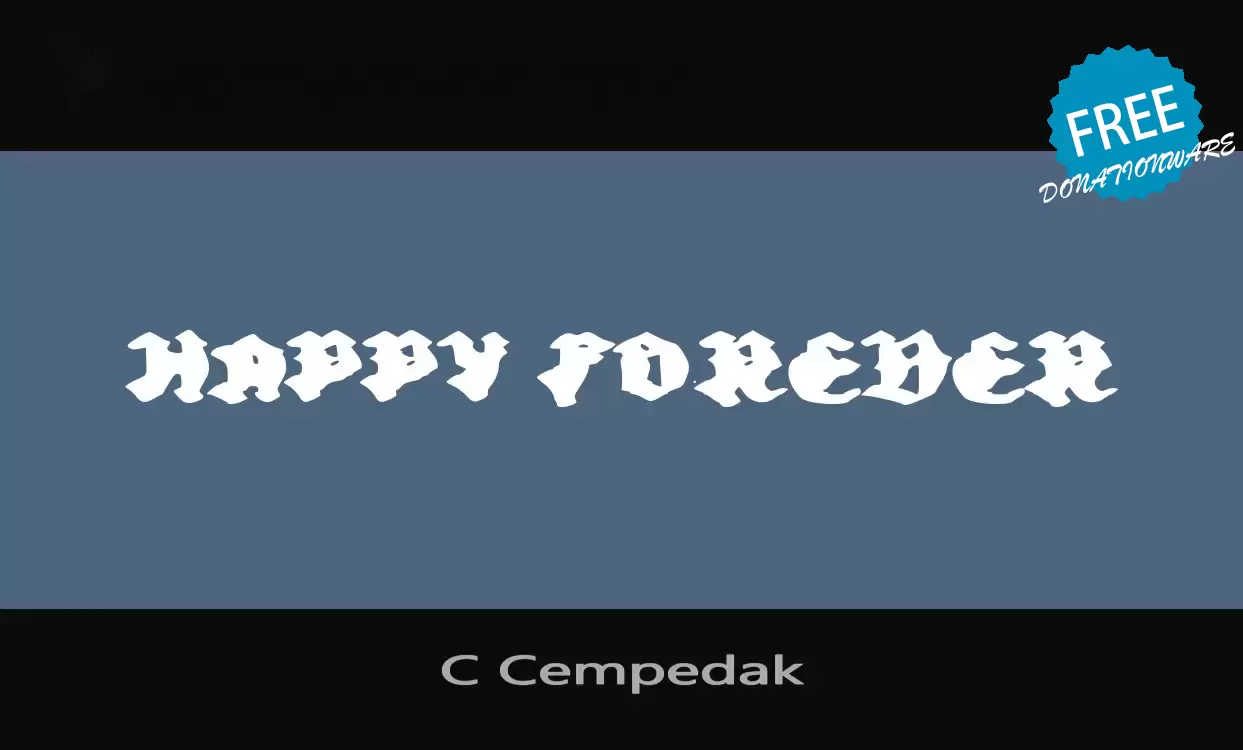 Font Sample of C-Cempedak