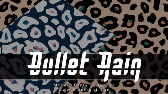 Typographic Design of Bullet-Rain