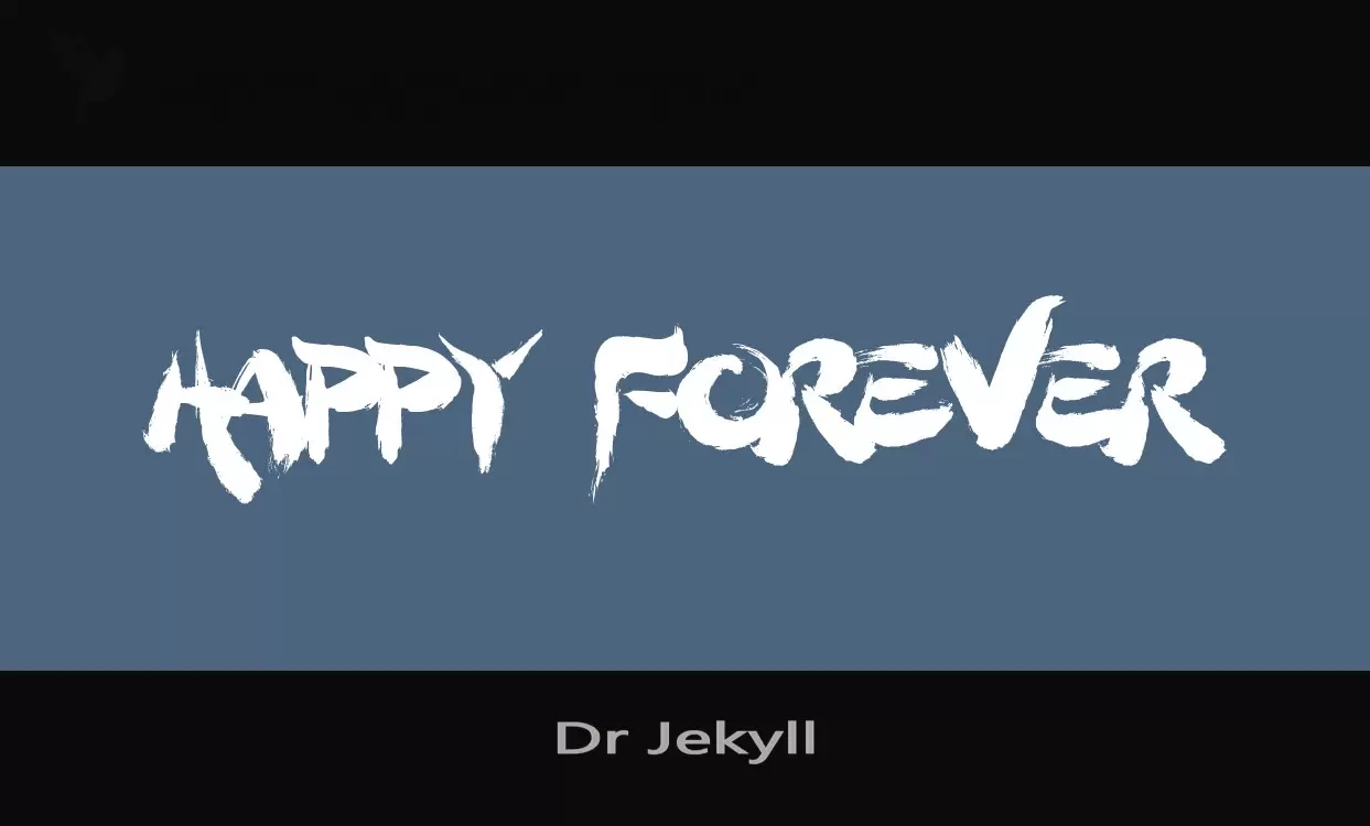 Font Sample of Dr-Jekyll
