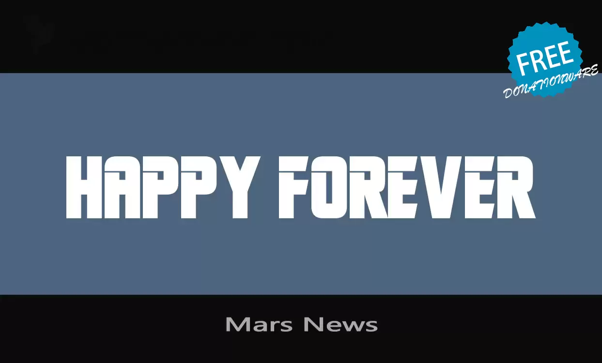 「Mars-News」字体效果图