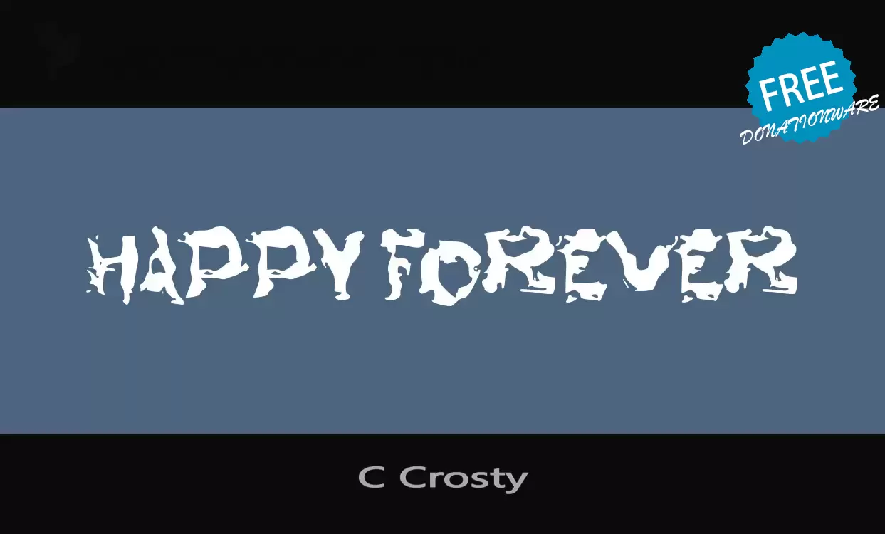 「C-Crosty」字体效果图