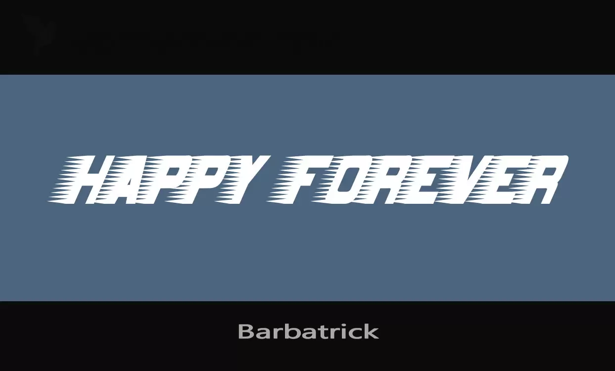 Font Sample of Barbatrick