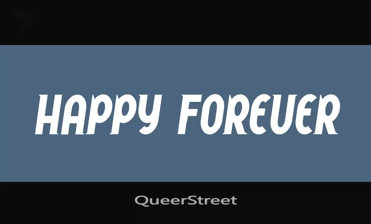 「QueerStreet」字体效果图