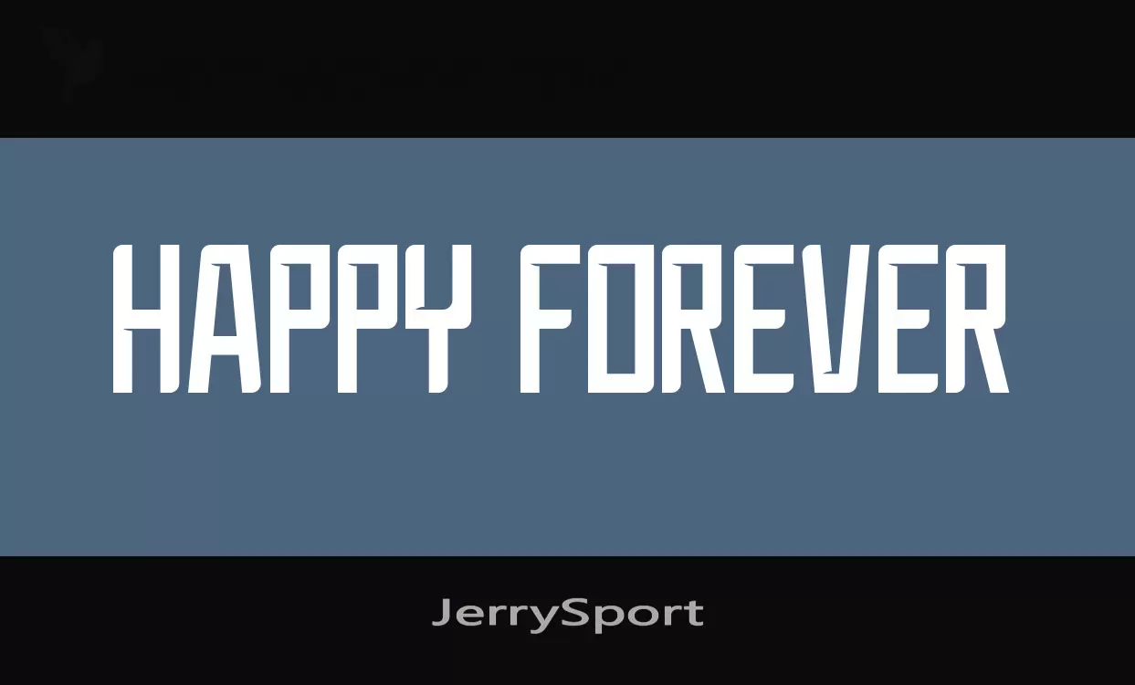 「JerrySport」字体效果图