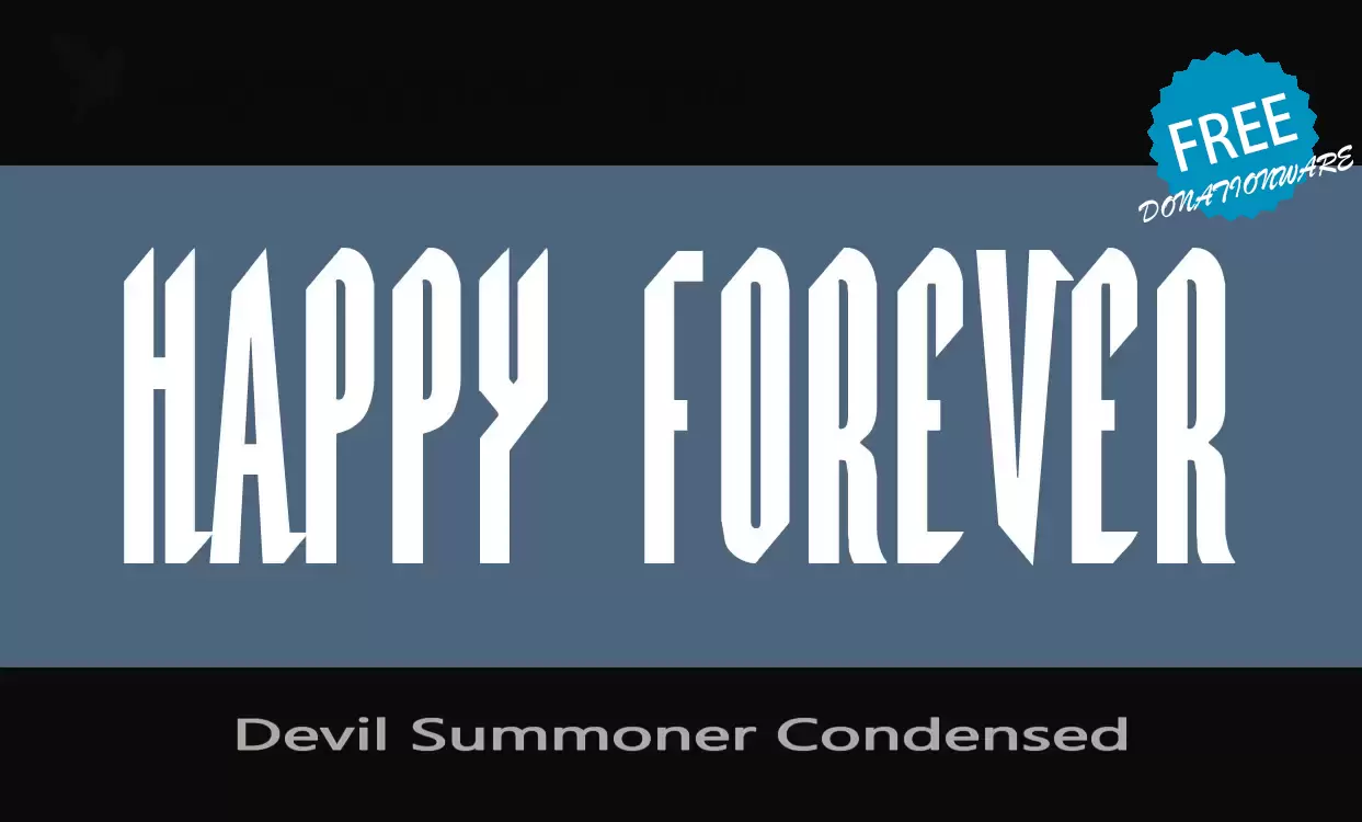 Font Sample of Devil-Summoner-Condensed