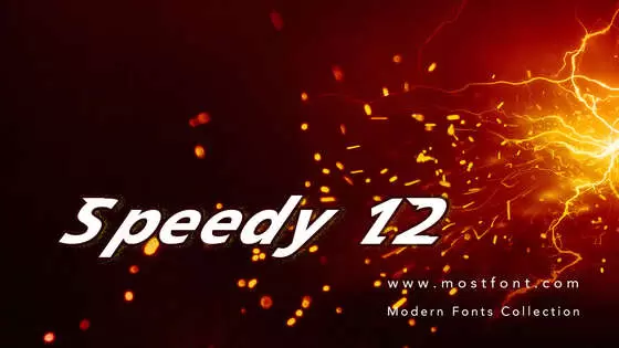 「Speedy-12」字体排版图片