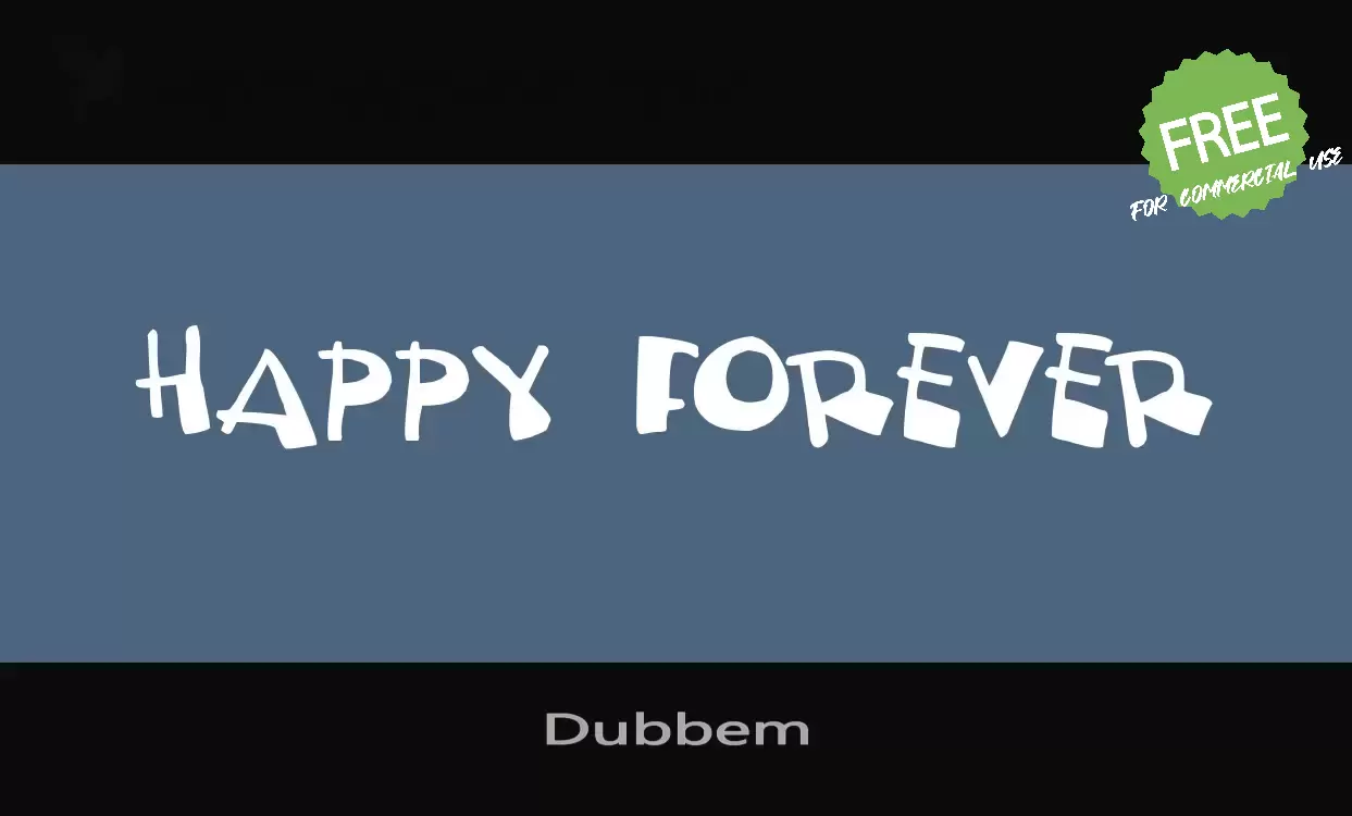 「Dubbem」字体效果图