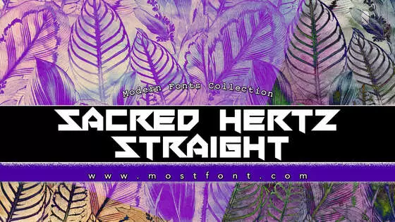 Typographic Design of Sacred-Hertz-Straight