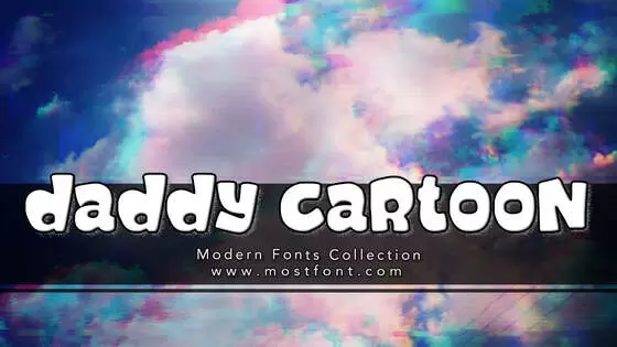 「Daddy-Cartoon」字体排版图片