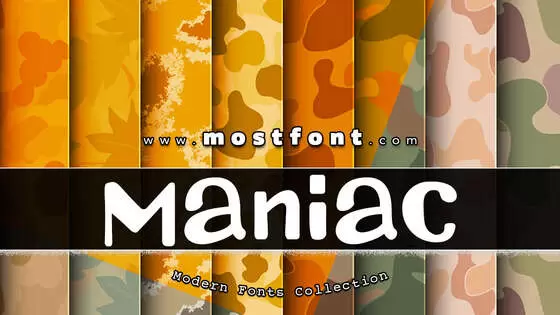 Typographic Design of Maniac-Letters