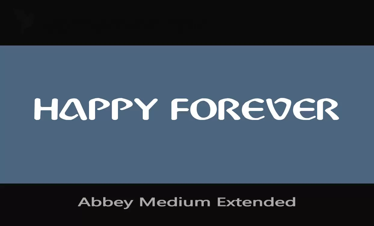 「Abbey-Medium-Extended」字体效果图