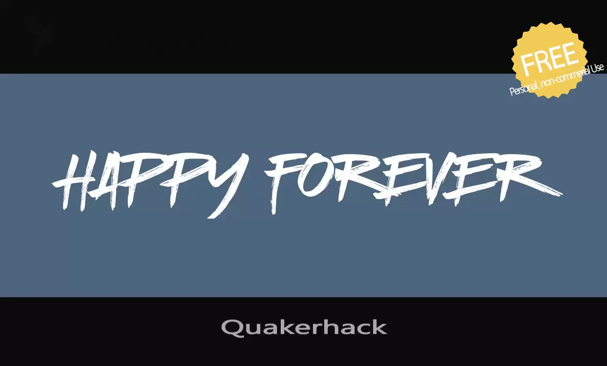 Font Sample of Quakerhack