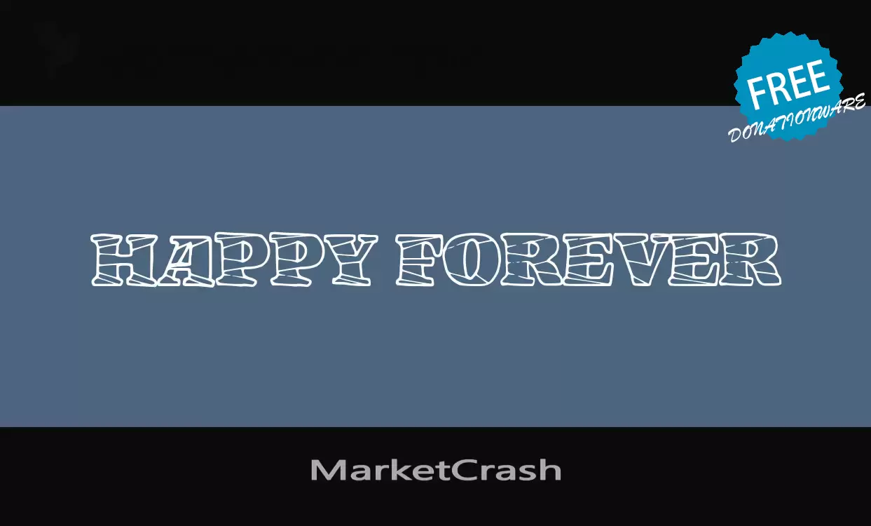 「MarketCrash」字体效果图