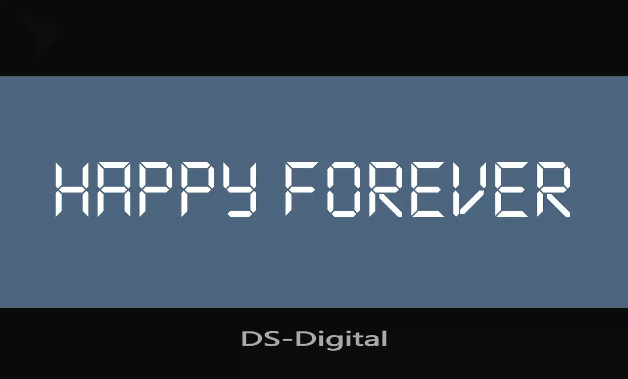 「DS-Digital」字体效果图