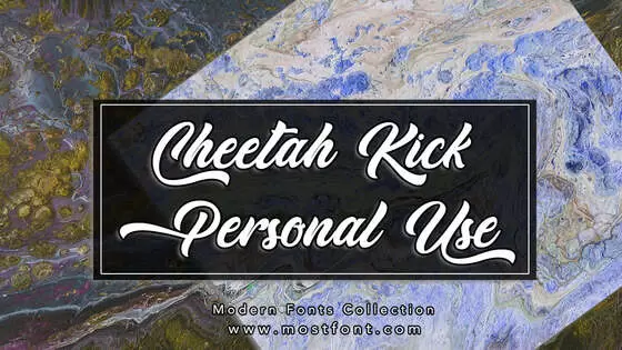 Typographic Design of Cheetah-Kick---Personal-Use