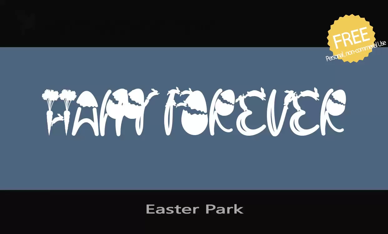 「Easter-Park」字体效果图