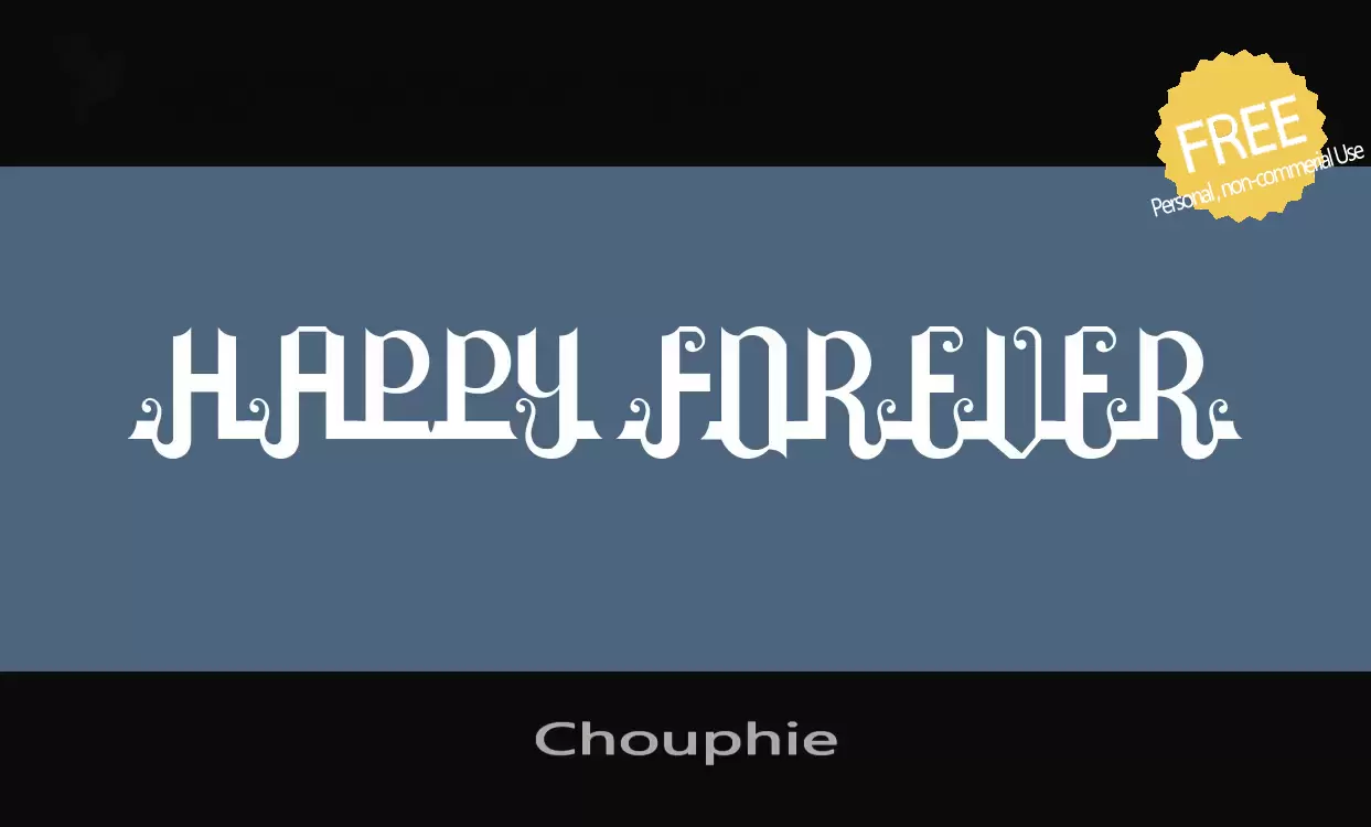 「Chouphie」字体效果图