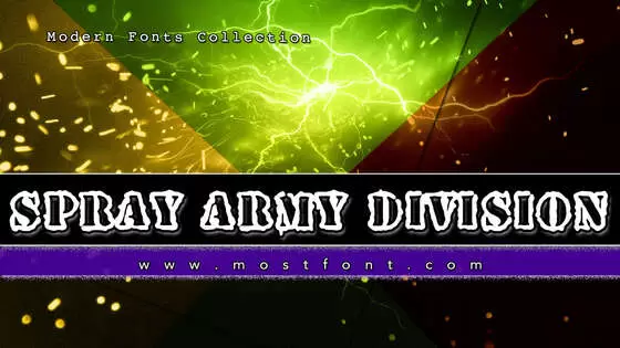 「Spray-Army-Division」字体排版图片