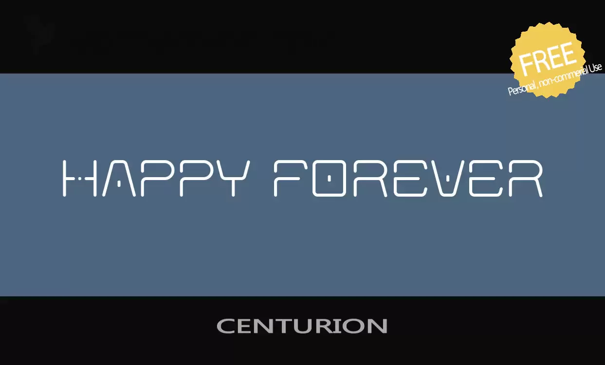 Font Sample of CENTURION