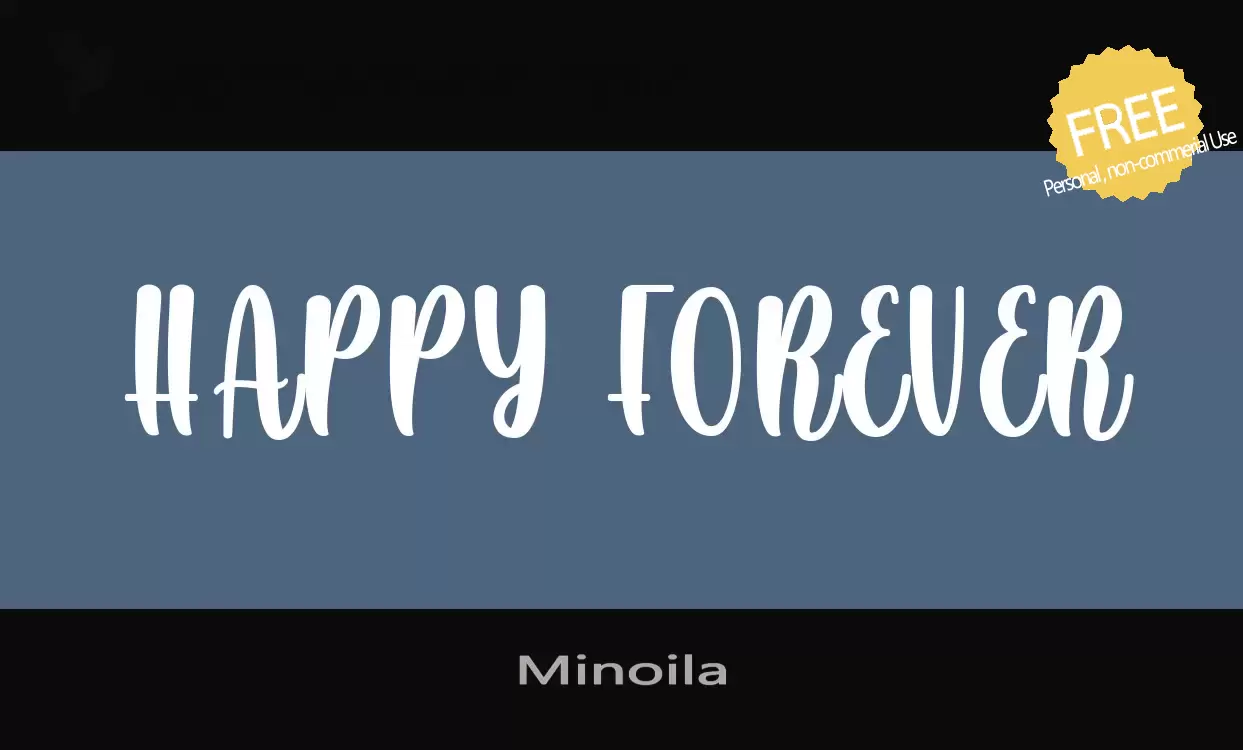 Font Sample of Minoila