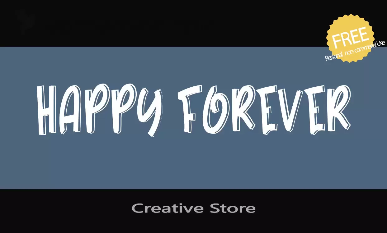 Font Sample of Creative-Store