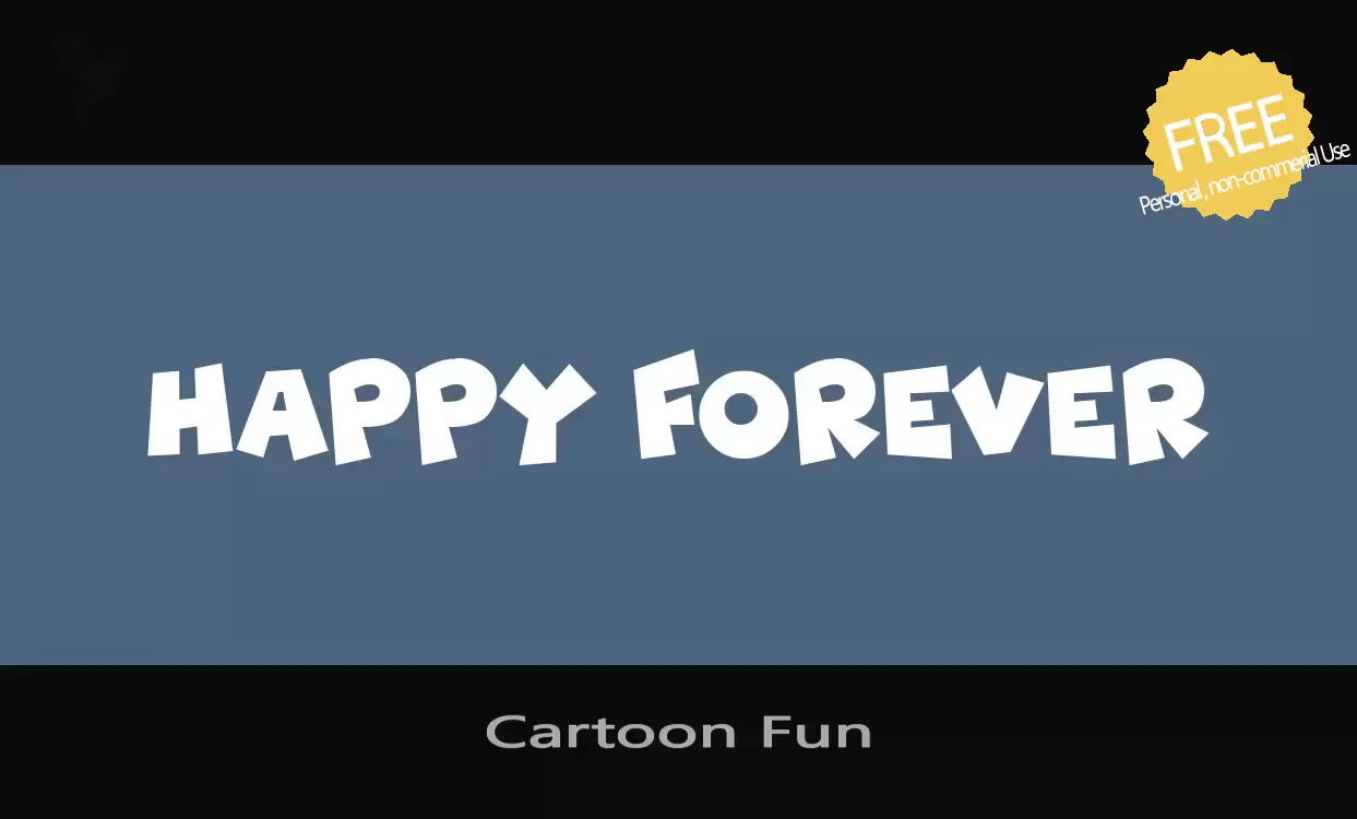 Font Sample of Cartoon-Fun