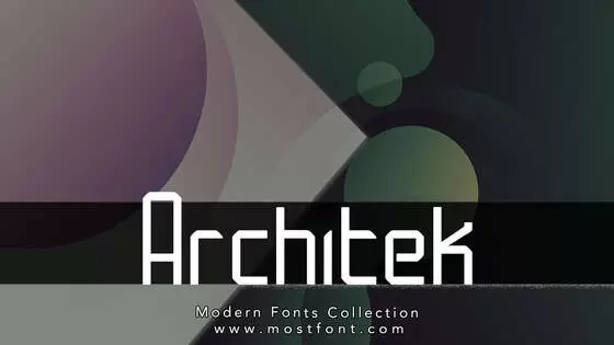 「Architek」字体排版图片