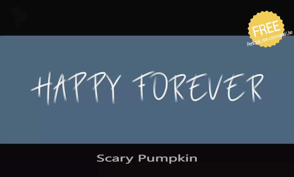 Font Sample of Scary-Pumpkin