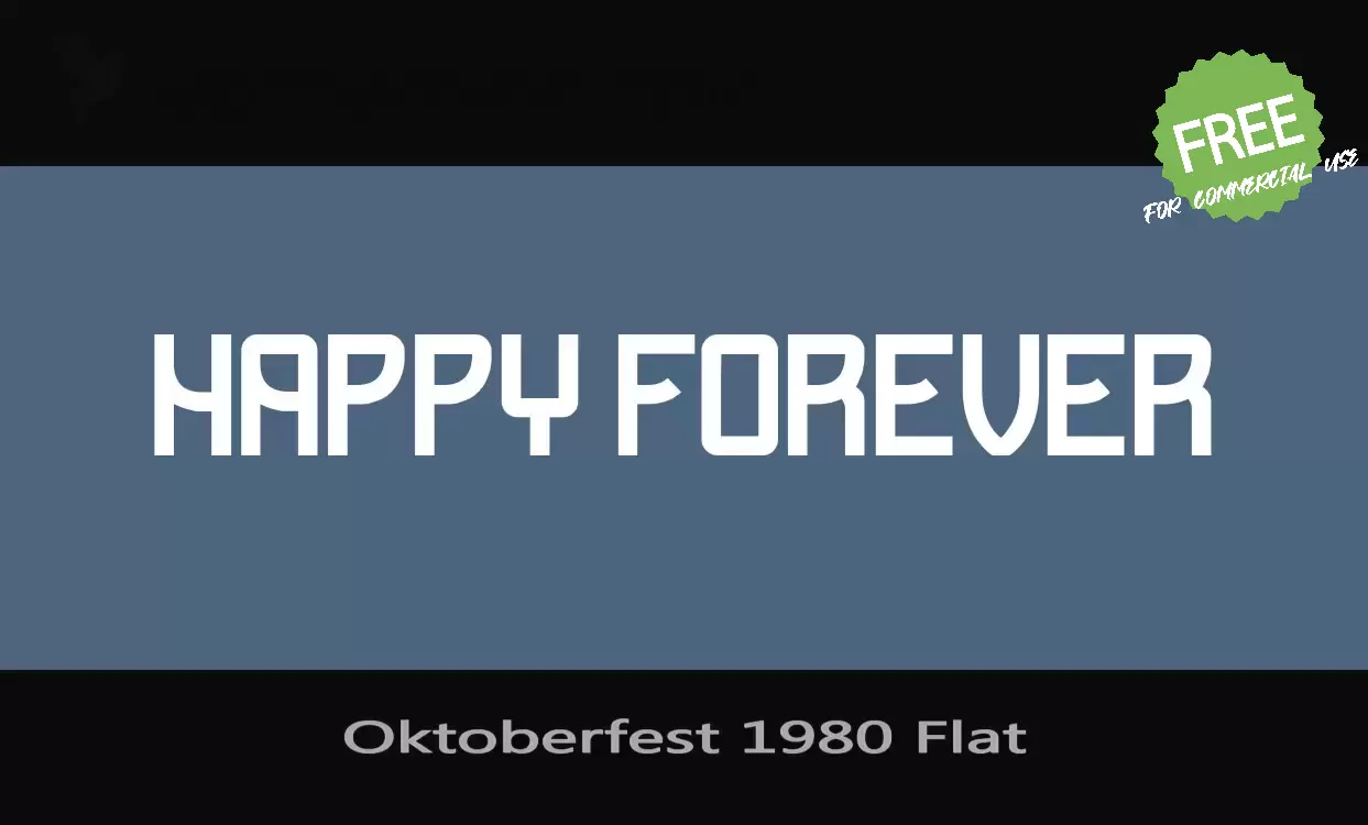 「Oktoberfest-1980-Flat」字体效果图