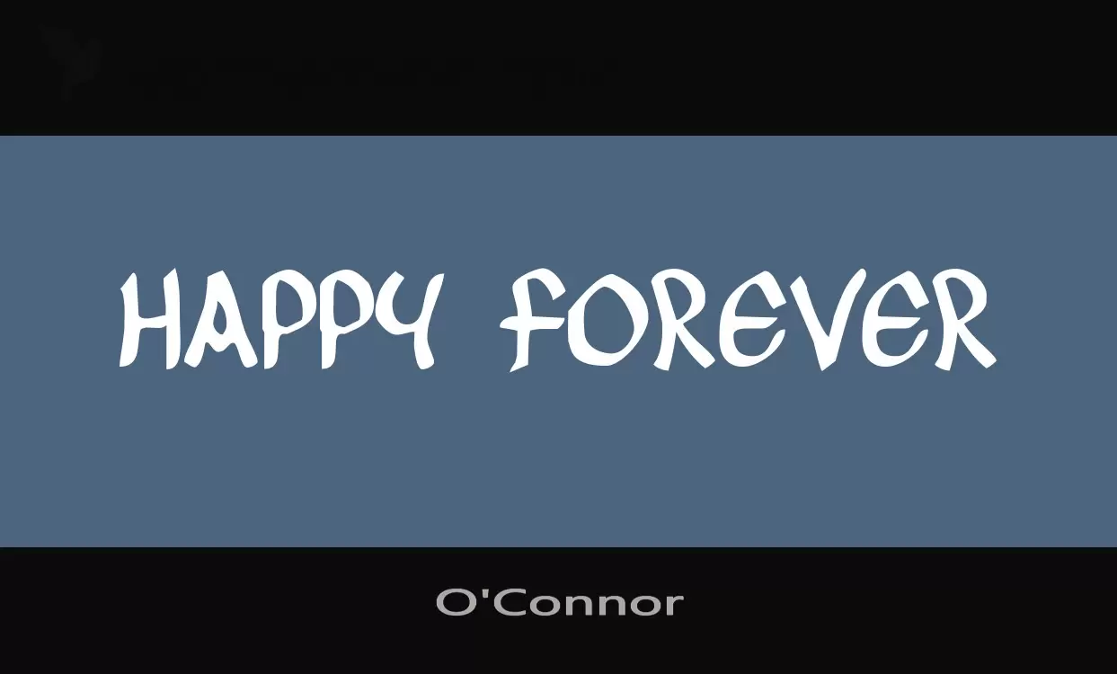 Font Sample of O'Connor