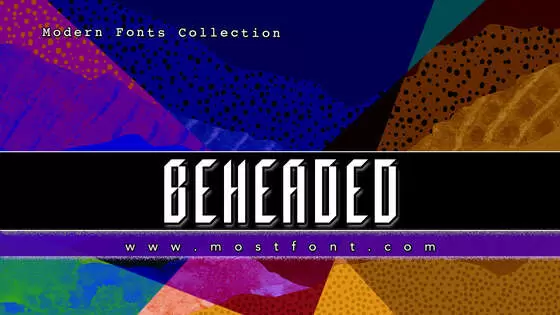 「Beheaded」字体排版图片