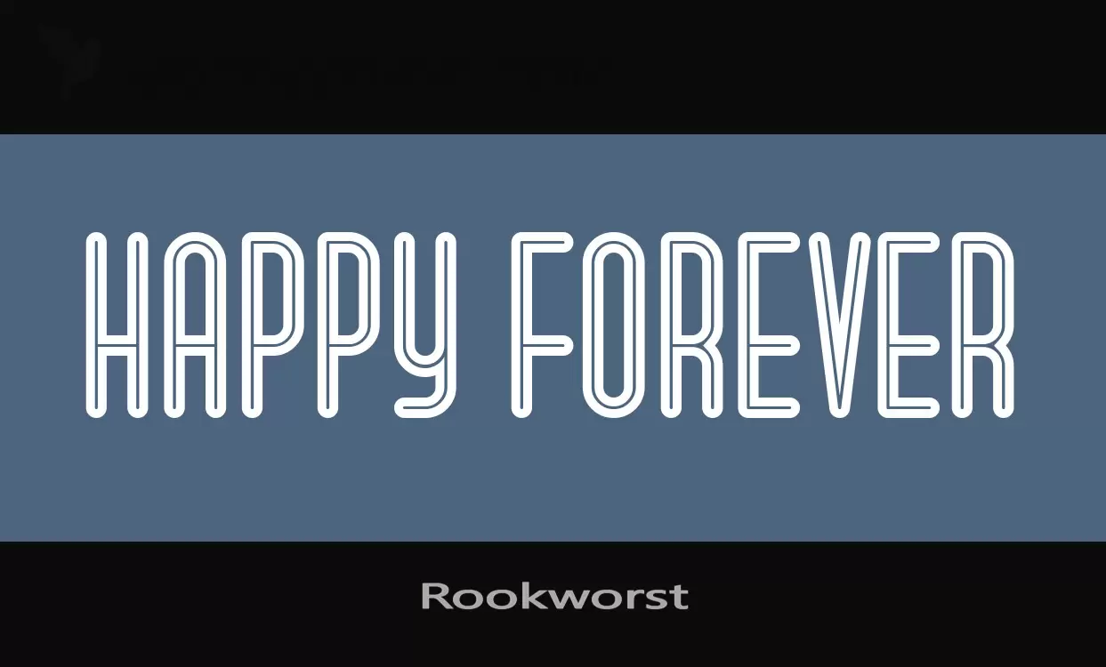 Font Sample of Rookworst